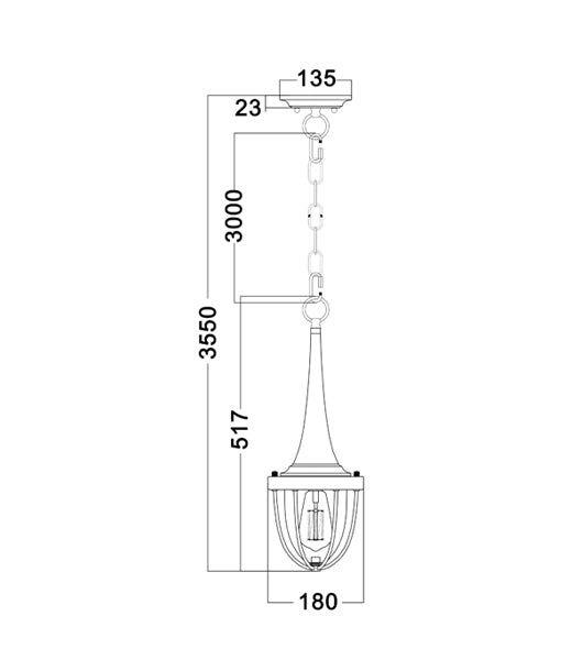 PENDOLO Pendant Light, One Light Glass Metal Shade (Washed Wood)