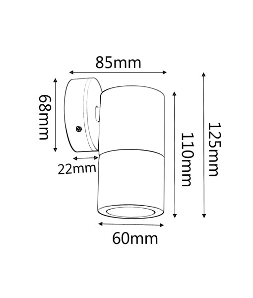 GU10 Exterior Wall Lights (White)