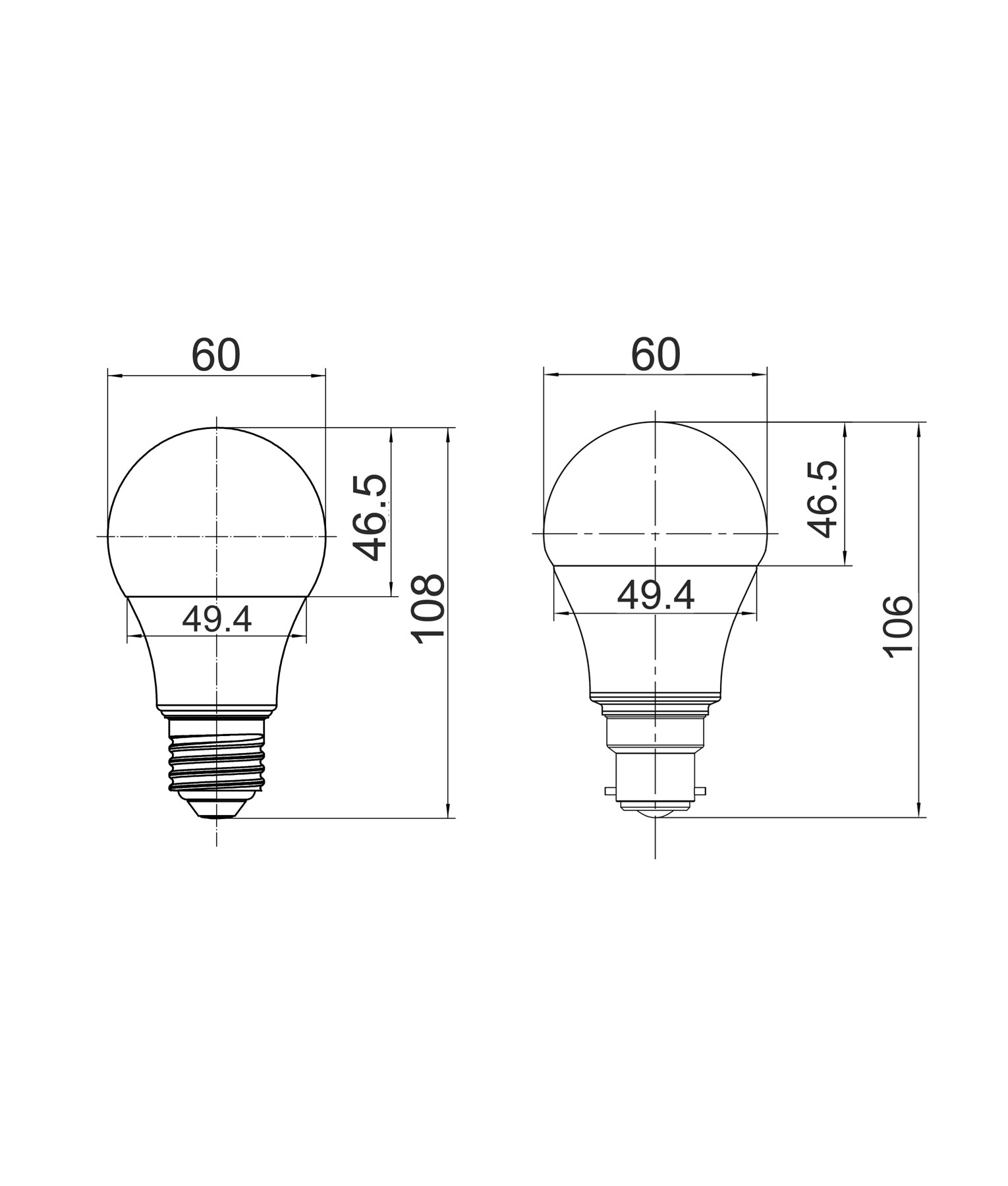 SMTGLS Tri-CCT GLS Globes, 10W (E27/B22)