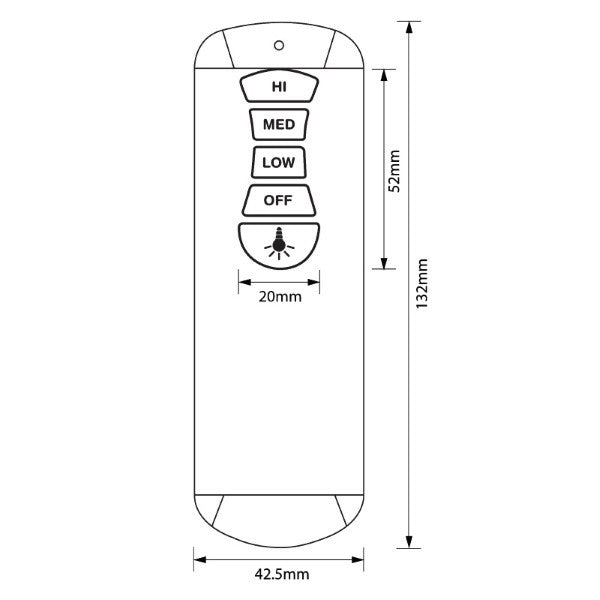 CEILING FAN REMOTE CONTROL KIT SUITS DEKA AND REVELAIR BRANDS